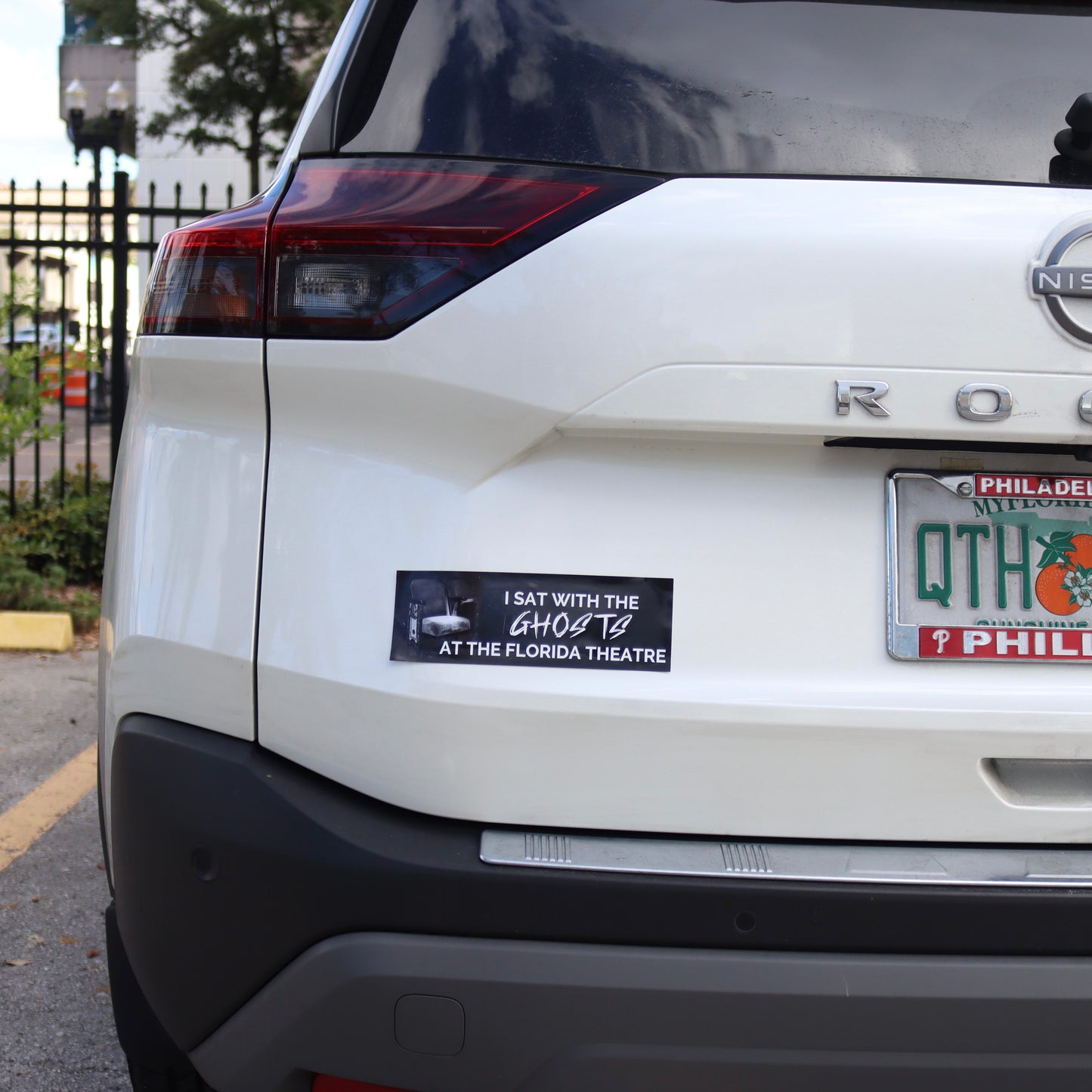Ghost seat bumper sticker